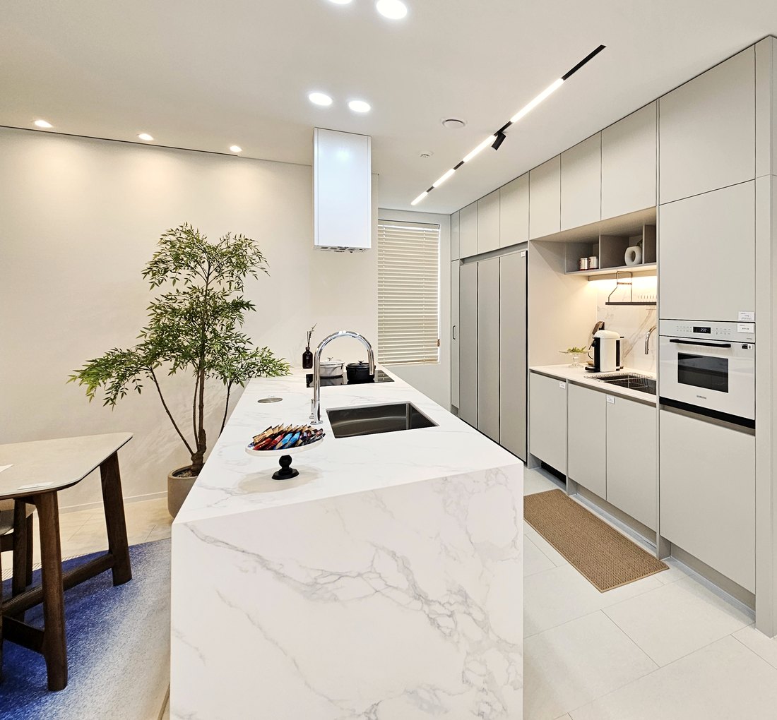 마크힐애월6차 세라믹 상판 아일랜드 주방
